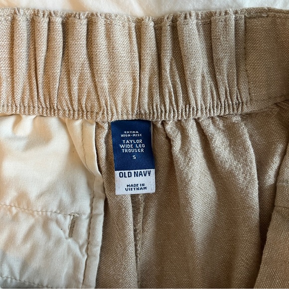 Old Navy High Waisted Linen Trousers - Picture 4 of 5